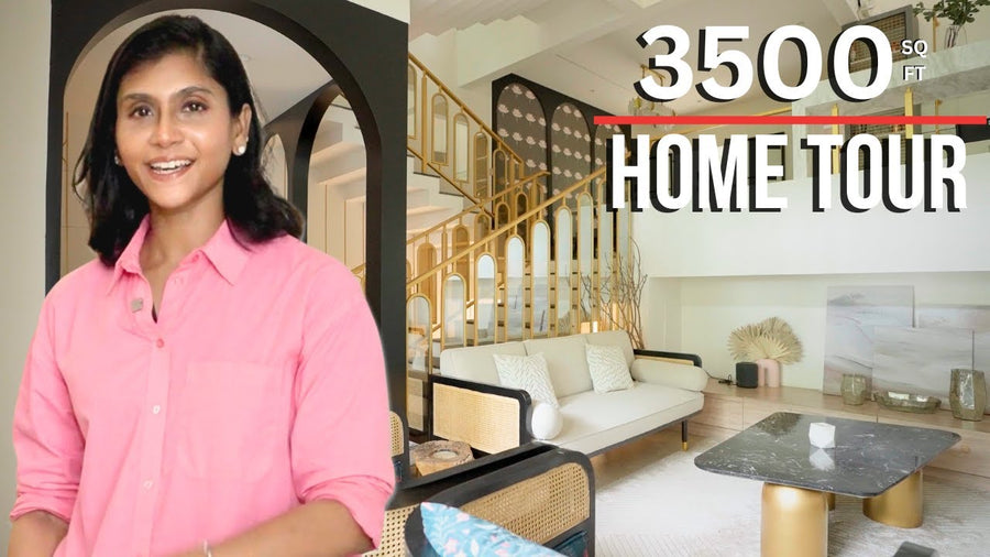  Inside a Uniquely Designed 4-Level Row House With Double High Ceilings